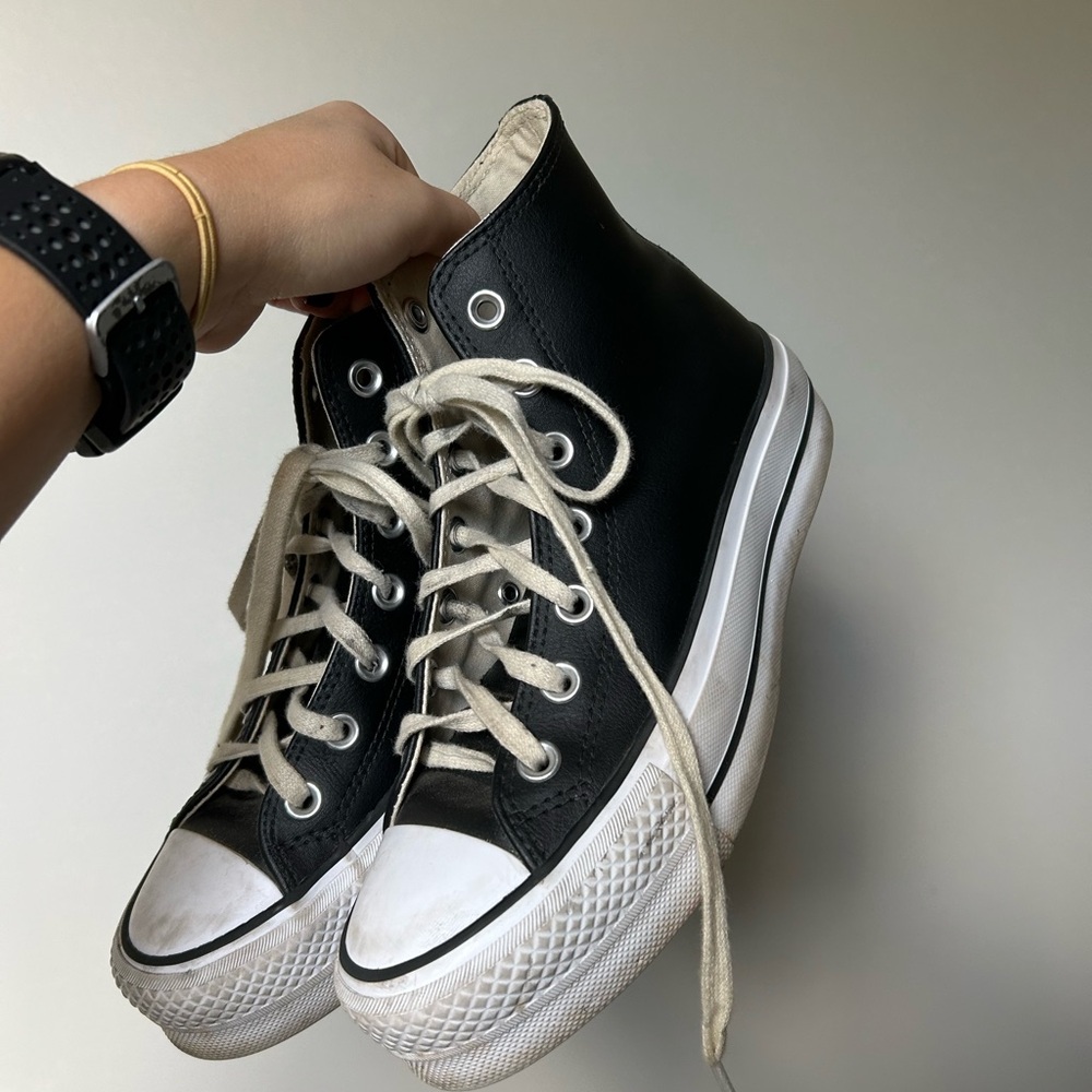 Converse Black and White High-Top Sneakers